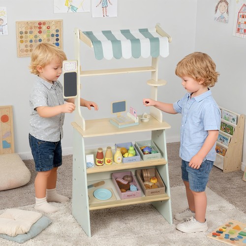 Wooden toy shop - shop,, supermarket