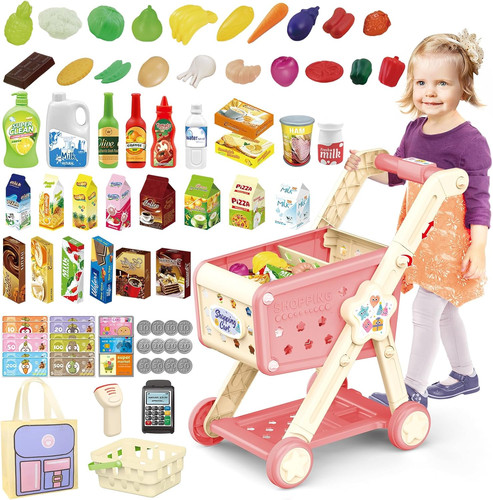 Kids shopping trolley play - trolley,