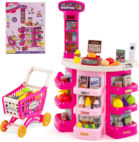 Kids supermarket playset 76 - supermarket, playset,