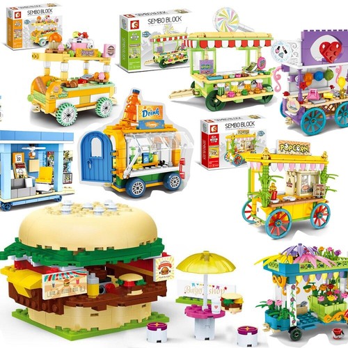 Street food stalls market - street,