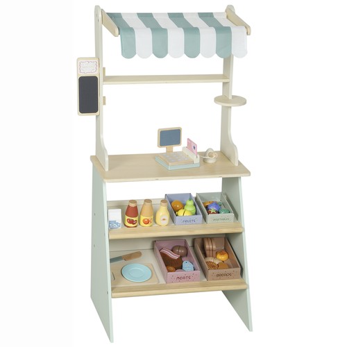Wooden toy shop market - wooden,