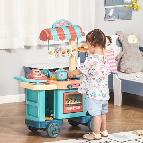 Kids food cart pretend playset - kids,