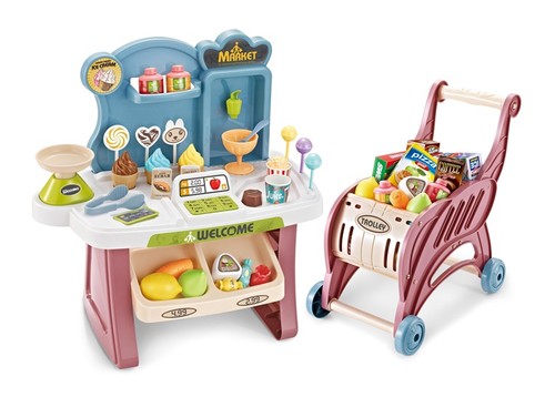 Supermarket shop play set with - shop,